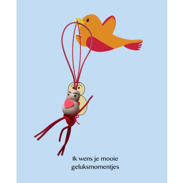 Gelukskaartje "ik wens je mooie geluksmomentjes"