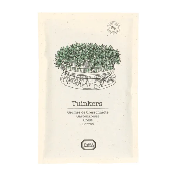 Kiemgroente, biologisch, tuinkers, 25 g